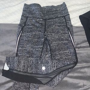 Lululemon Black and White Leggings